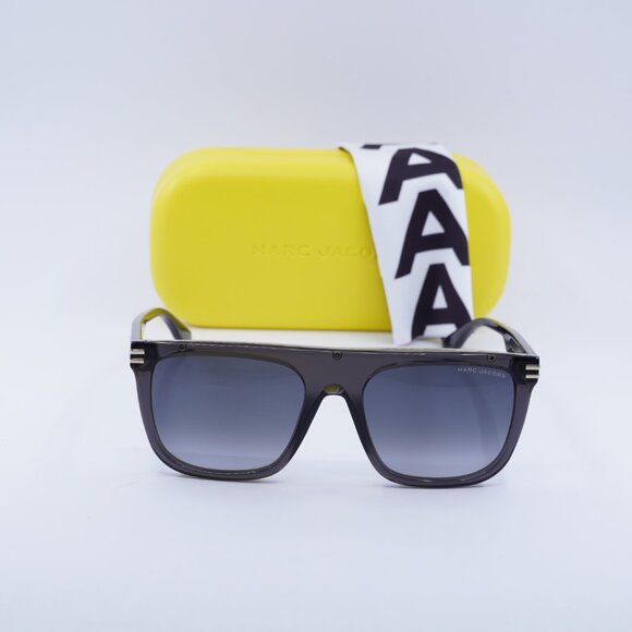 Marc Jacobs MARC 586/S 0KB7 9O Square Sunglasses - Transparent Grey - Picture 2 of 10